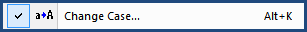 Illustration SI Editor's Toolbar Change Case button