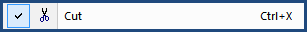 Illustration SI Editor's Toolbar Cut button