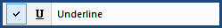 Illustration SI Editor's Toolbar Underline button