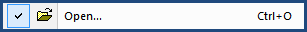 Illustration SI Editor's Toolbar Open button