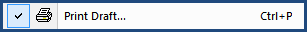 Illustration SI Editor's Toolbar Print Draft button