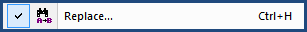 Illustration SI Editor's Toolbar Replace button