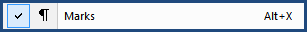 Illustration SI Editor's Toolbar Show Marks button