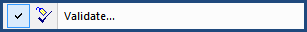 Illustration SI Editor's Toolbar Validate button