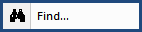 SI Editor's Toolbar Find button Illustration SI Editor's Toolbar Find button