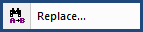 Illustration SI Editor's Toolbar Replace button