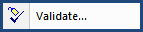 SI Editor's Toolbar Validate button Illustration SI Editor's Toolbar Validate button