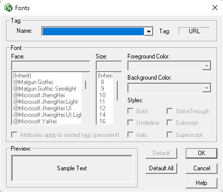 SI Editor's Format Menu - Font Topic Illustration SI Editor's Format Menu - Font Topic