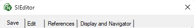 SI Editor's Tools Menu - Options Illustration SI Editor's Tools Menu - Options