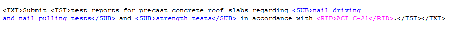 Illustration of Test Requirements