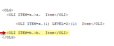 Illustration Step 3  Decrease Ordered List Level