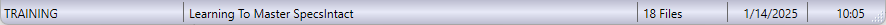 SI Explorer's Status Bar Illustration SI Explorer's Status Bar