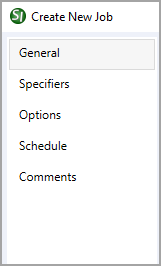 Illustration SI Explorer's File Menu - New Job