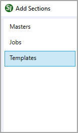 SI Explorer's File - Add Sections: Masters Tab Illustration SI Explorer's File - Add Sections: Masters Tab