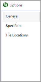 SI Explorer's Setup - Options Menu Illustration SI Explorer's Setup - Options Menu