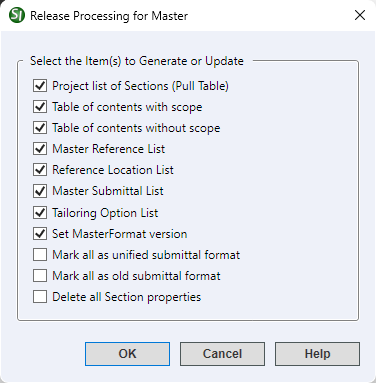 SI Explorer's Process Menu - Release Processing for Masters Illustration SI Explorer's Process Menu - Release Processing for Masters